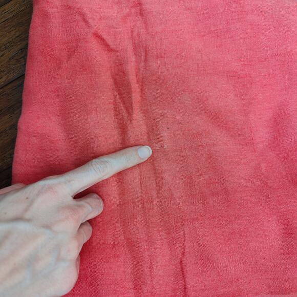 Flax‎ Linen Maxi Dress Womens Small Orange Sleeveless Beachy Lightweight Boho - Picture 5 of 9